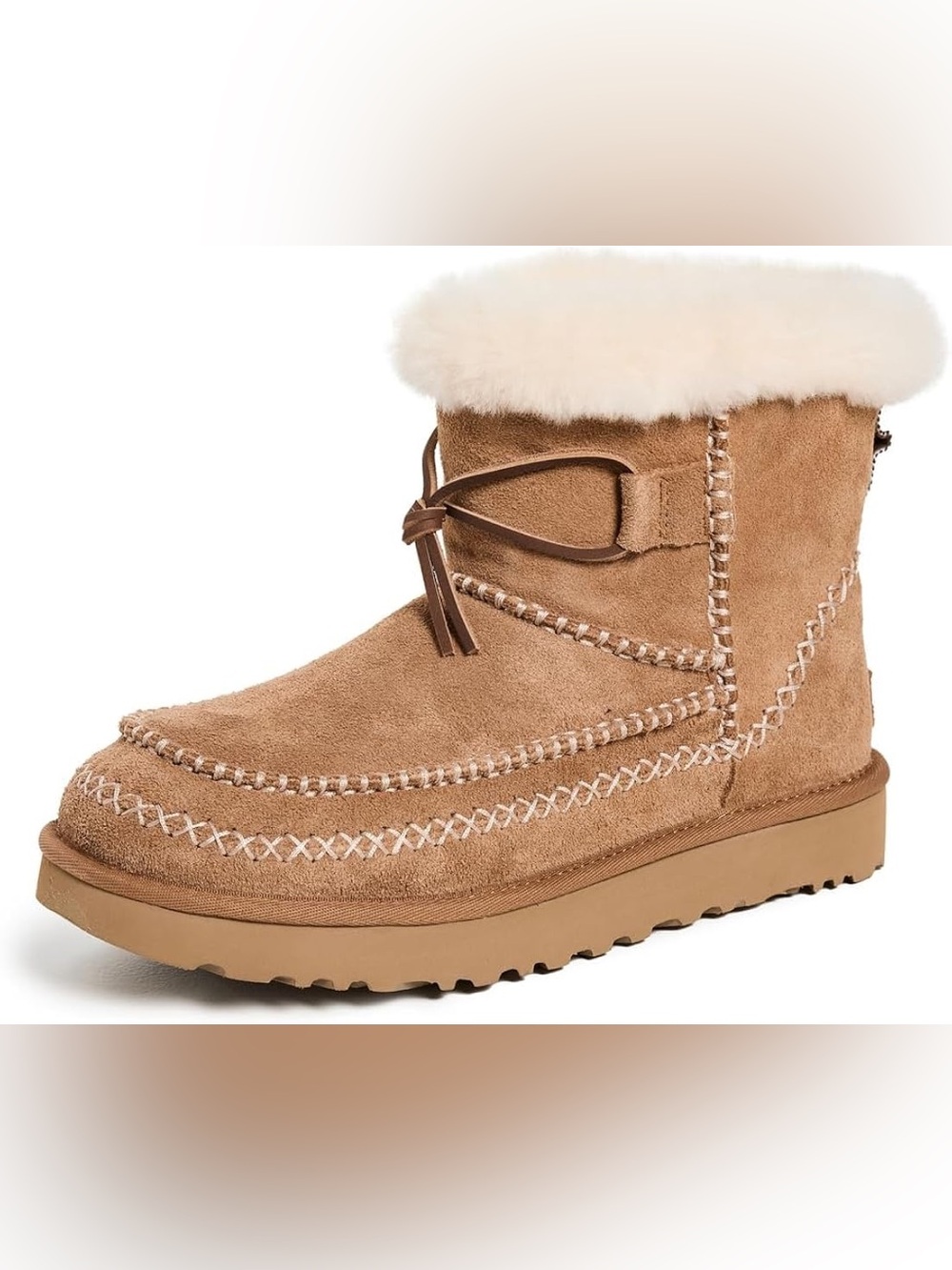 UGG Women’s Classic Mini Alpine Winter Boots in Chestnut Sz 8